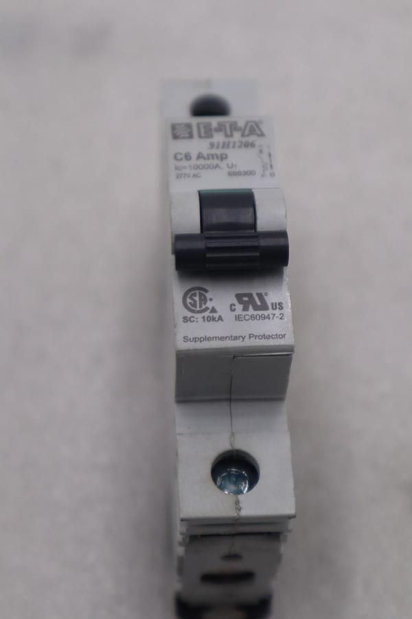 Used ETA 91H1206 C6 AMP CIRCUIT BREAKER STOCK #K-3820