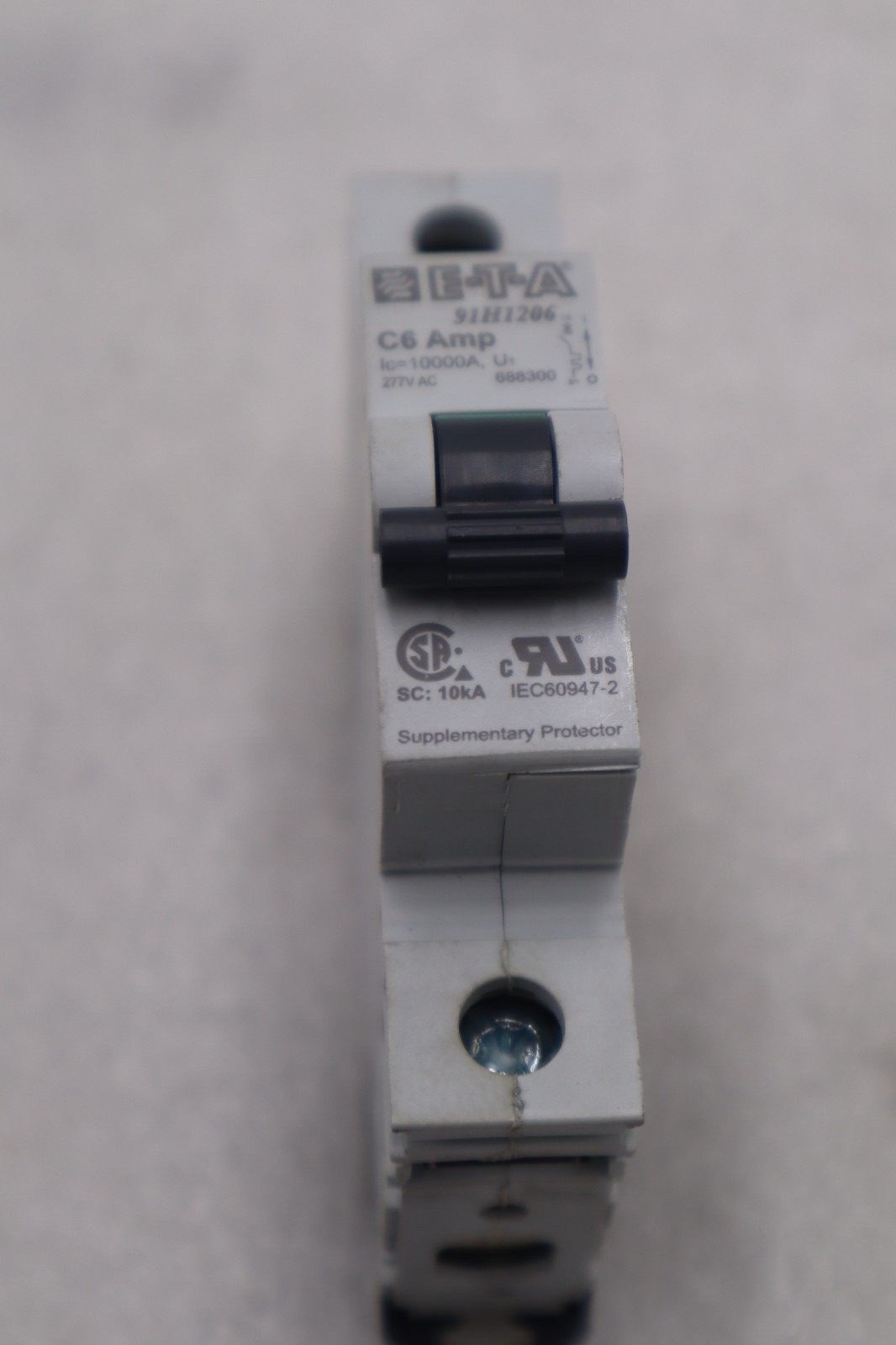 Used ETA 91H1206 C6 AMP CIRCUIT BREAKER STOCK #K-3820