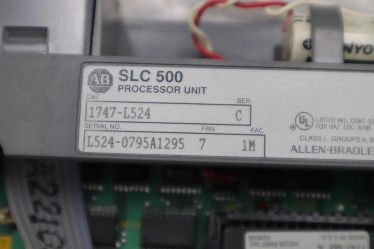 Used Allen Bradley 1747-L524 CPU Processor Unit Module SLC 500 - STOCK 3110CC