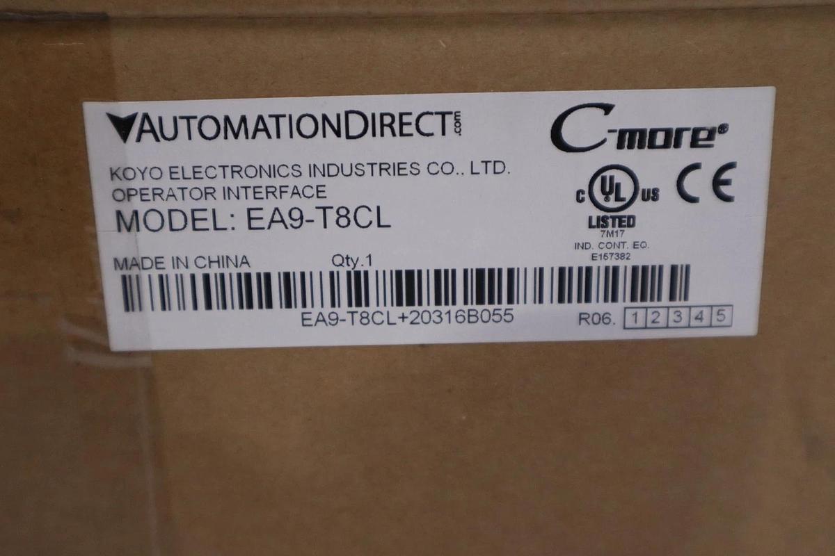 NEW OPEN BOX Automation Direct Koyo EA9-T8CL Operator Interface Panel STK GF188