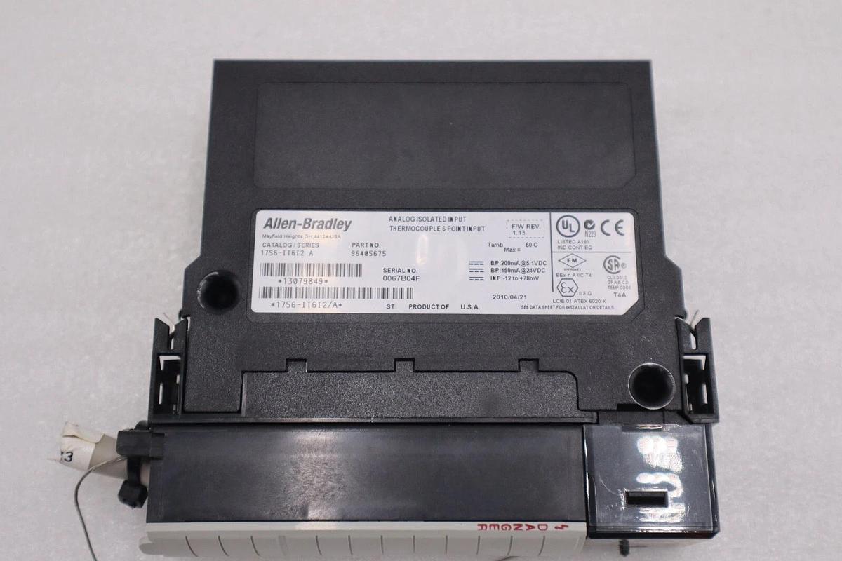 Used Allen Bradley 1756-IT6I2 Ser A ControlLogix 6-Channel Analog Input Module #H108A