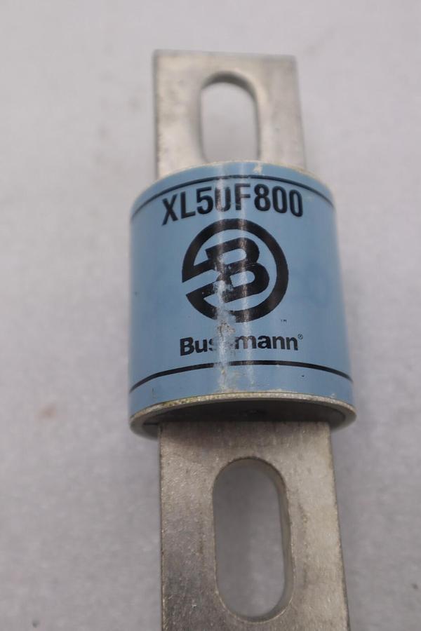 Used NEW BUSSMANN XL50F800 800 AMP SEMICONDUCTOR FUSE STOCK #K-829A