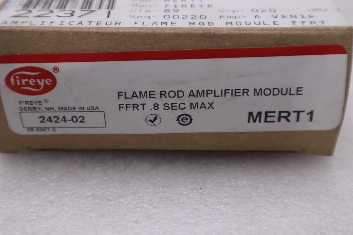 Used NEW OPEN BOX FIREYE MERT1 AMPLIFIER MODULE STOCK 4021B