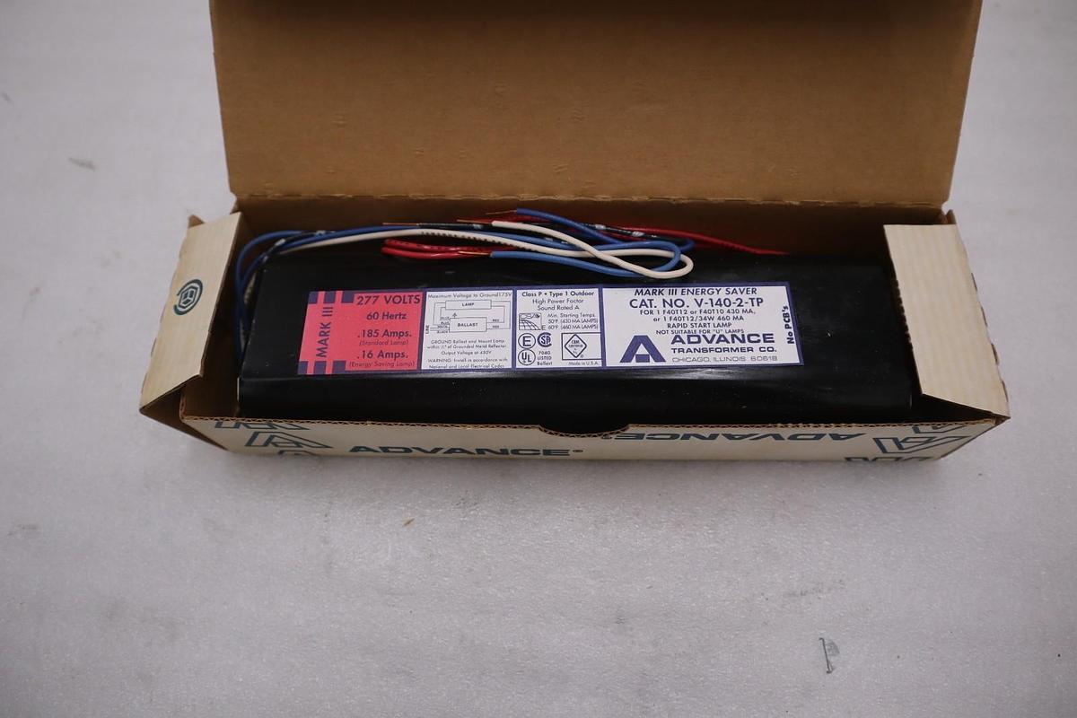 ADVANCE BALLASTV-140-2-TP FAC00042E STOCK #3241A