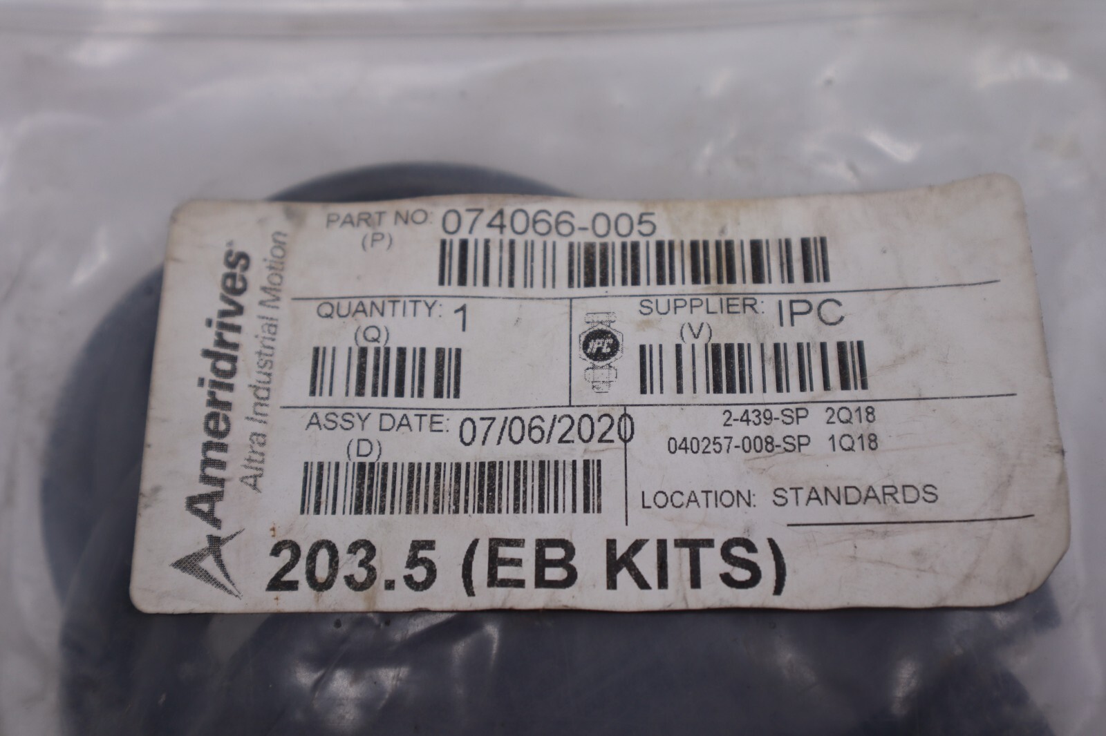 AMERIDRIVES 074066-005 203.5 EB KITS STOCK #4147