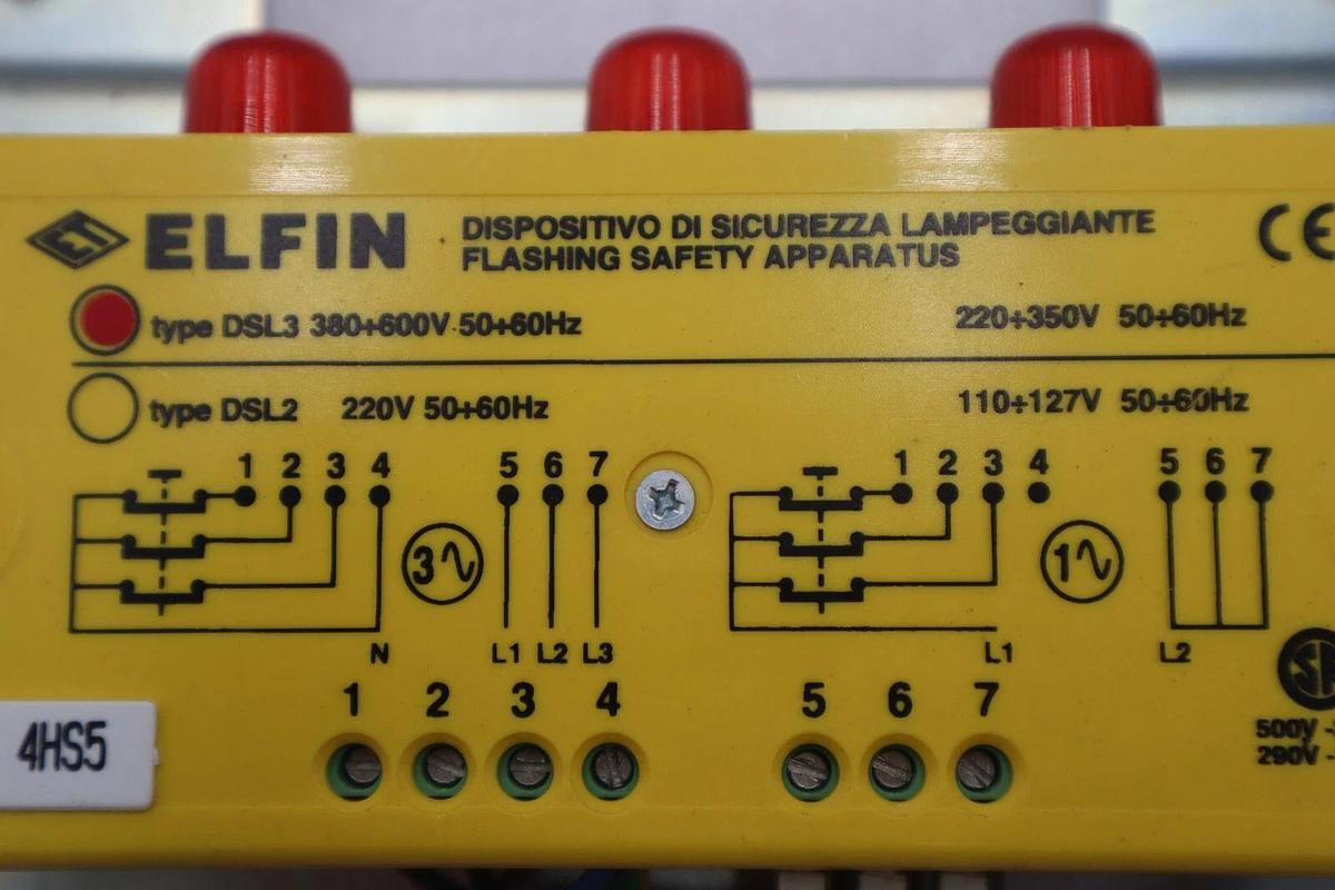 Used Elfin DSL-3 and Elfin 050-FC3C / 030FA Safety Relay Apparatus STOCK 4477