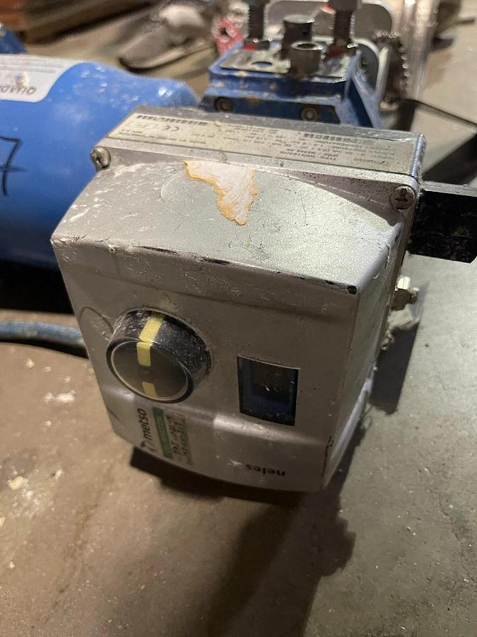 Used 3" JAMESBURY QUADRA-POWR X METSO QPX2C/K20 100PSI V-BALL VALVE NELES S-58 W-25