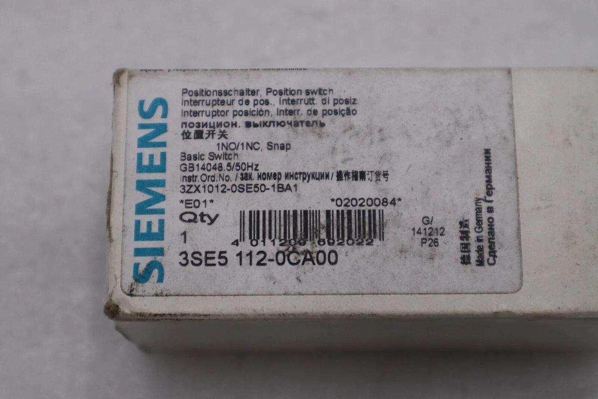 Used SIEMENS 3SE5112-0CA00 Switch (FIVE AVAILABLE) NEW IN BOX STOCK H247A