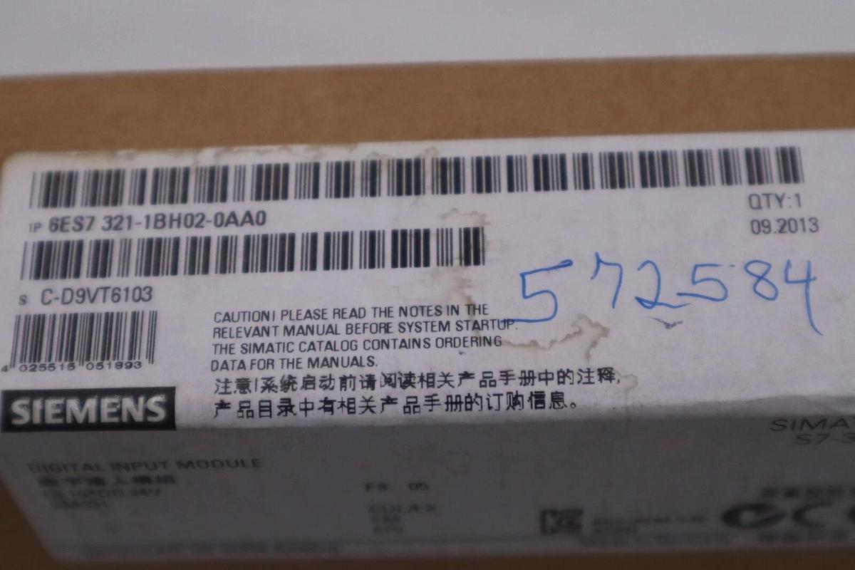 Used SIEMENS 6ES7 321-IBH02-0AA0 SIMATIC S7-300 DIGITAL INPUT MODULE NEW SEALED#G387A