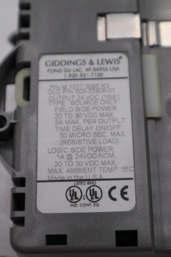 Used DANAHER MOTION M.1017.3095 R3 / M10173095 R3 GIDDINGS & LEWIS MODULE #6036