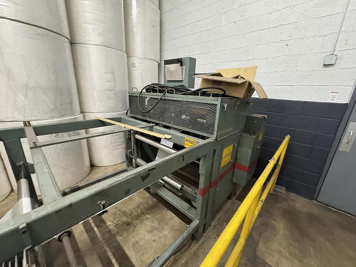 Used 30" WIDE ELSNER MODEL MPR 30 CANTILIVERED SLITTER REWINDER