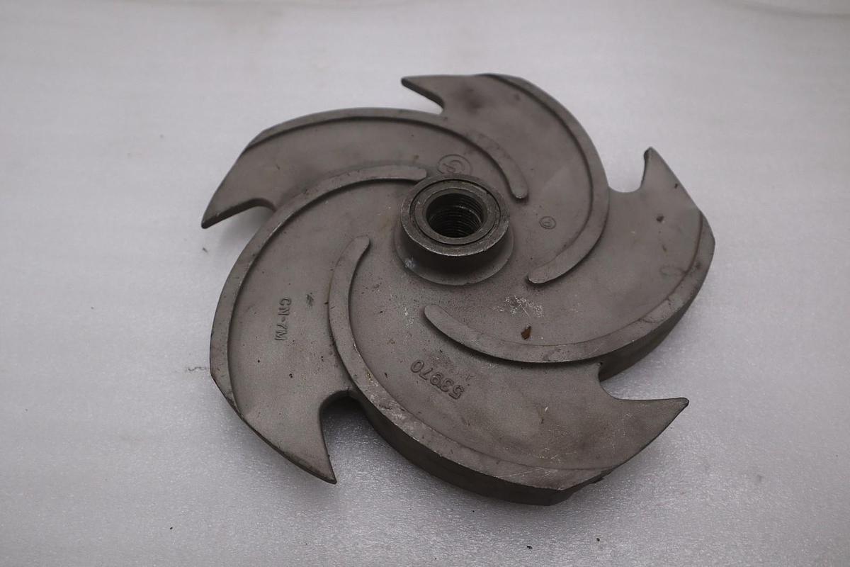 Used Goulds 5 Vane 1.5x3-13 9.5" 53970 Stainless Pump Impeller - STOCK G416B