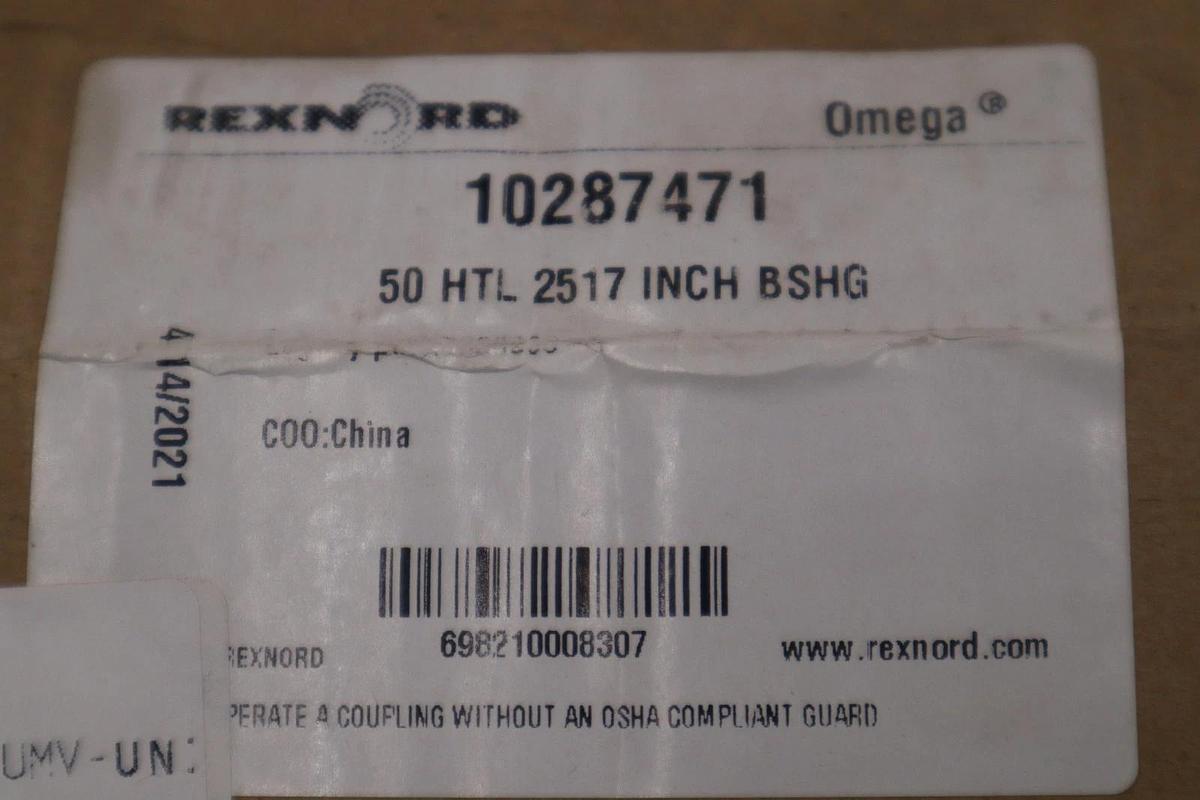 Used NEW REXNORD 10287471 TAPER-LOCK HUB 50HTL 7300830 - STOCK GF483A