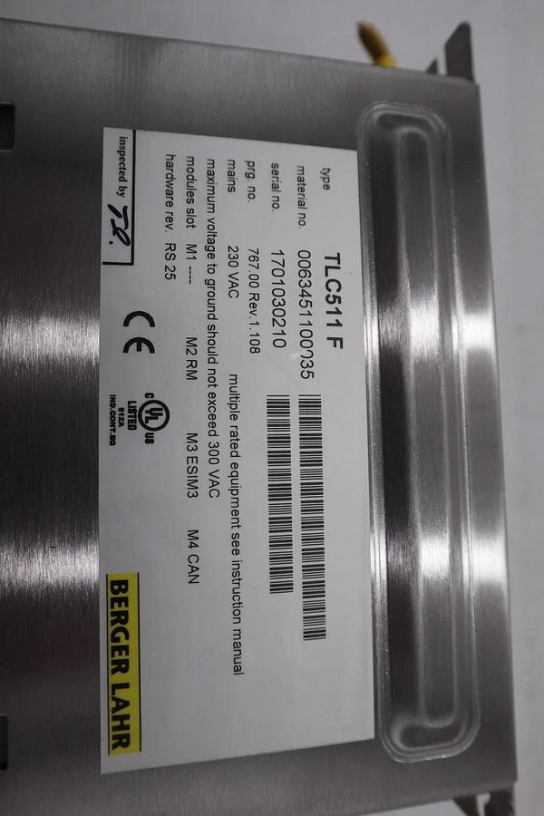 Used Bereger Lahr TLC511 F Servo Drive POSITIONING CONTROLLER 5 AMP STOCK B-722
