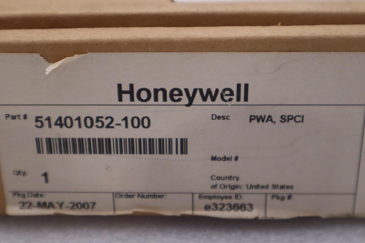 NEW IN BOX HONEYWELL 51401052-100 CIRCUIT BOARD STOCK G168