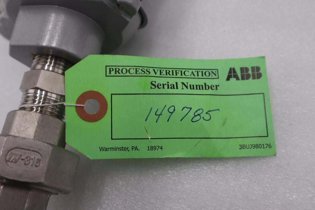 Used ABB V10186-LT1T0600S3A57 Temperature Sensor PT100 B NEW UNIT STOCK G735