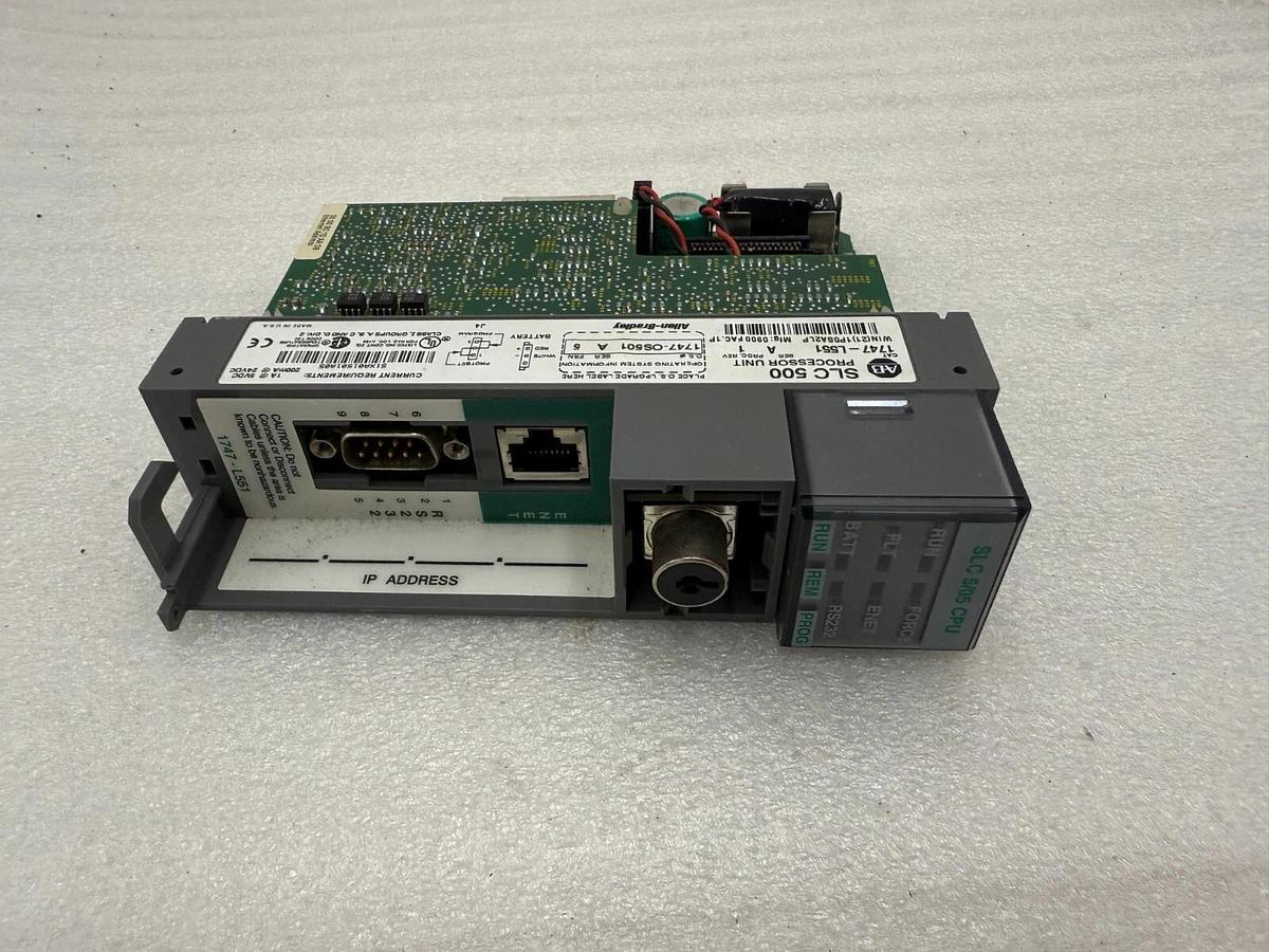 Used Allen Bradley 1747-L551 SLC 500 SLC 5/05 CPU Processor Controller Ser A STOCK H1