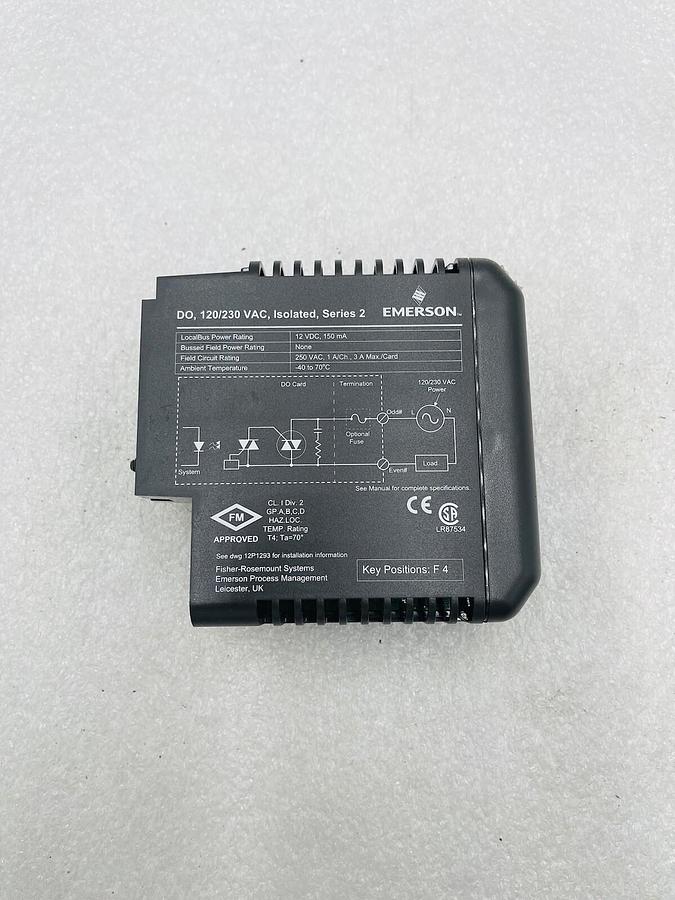 Used Emerson DeltaV KJ3209X1-BA1 Output Module DO VAC Isolated #K-2615