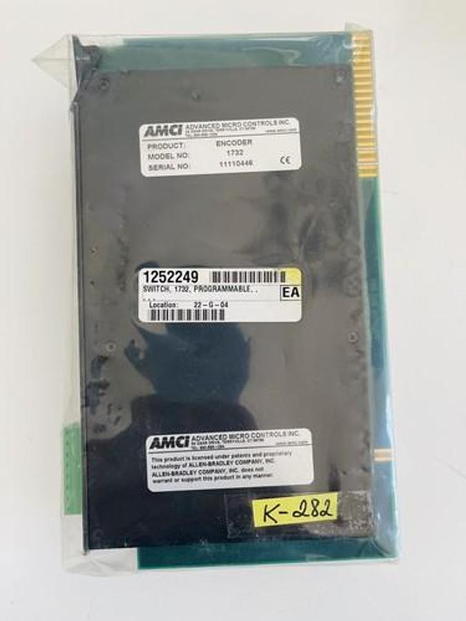 ONE NEW ( NO BOX ) AMCI ENCODER MODULE FOR PLC5 AMCI 1732 #K-282