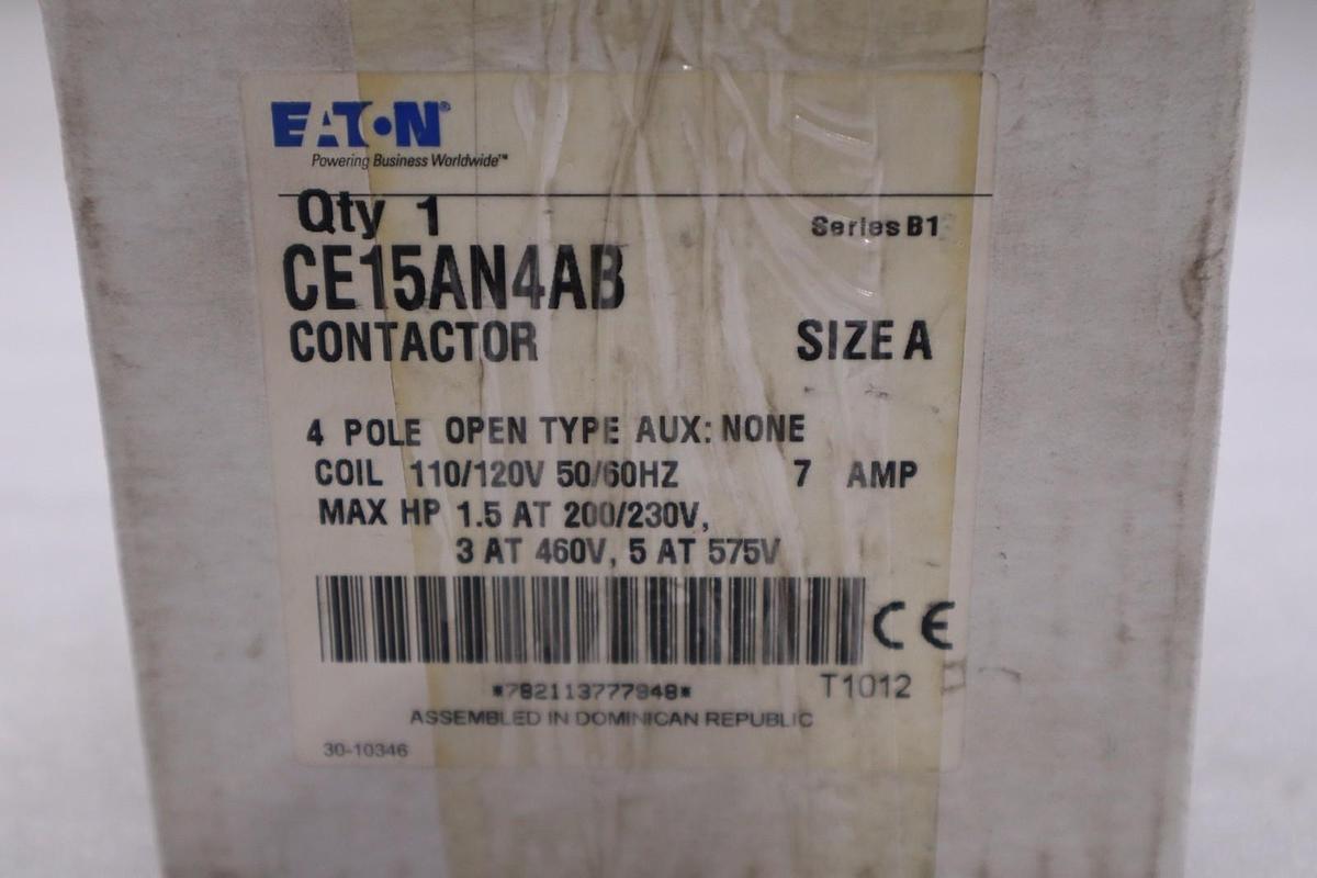Used EATON CE15AN4AB CONTACTOR STOCK #L-302A