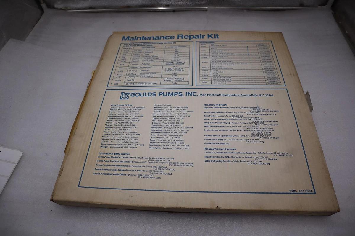 Used Goulds Pump R196-MKM13 Repair Kit - STOCK GF665