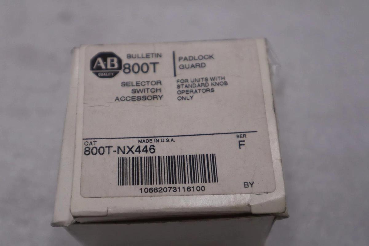 AB Allen-Bradley 800T-NX446 Ser F Padlock Guard Selector Switch STK GF701A