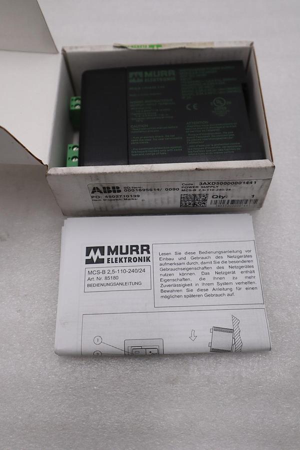 Used MURR ELEKTRONIK MCS-B-2.5-110-240/24 / MCSB2511024024 - STOCK GF162A