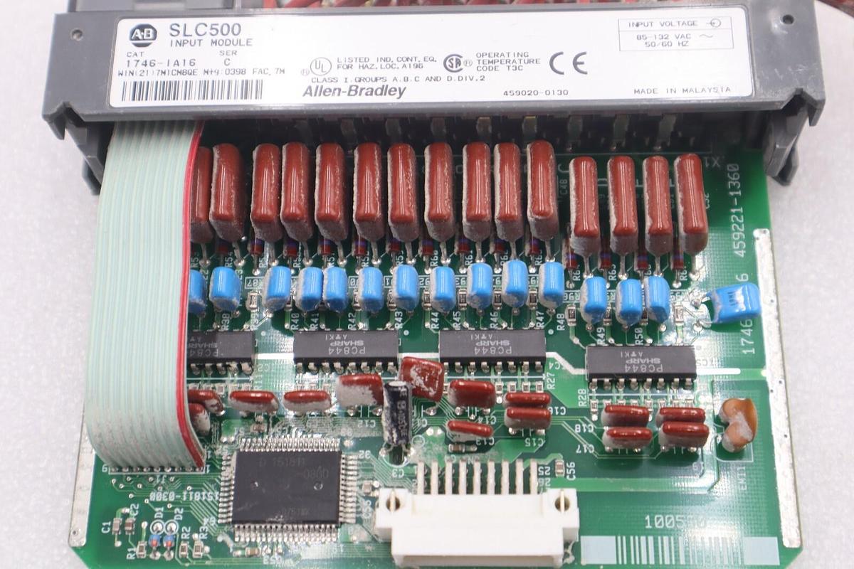 Used ALLEN-BRADLEY 1746-IA16 SLC500 INPUT MODULE SERIES C STOCK #K-1415