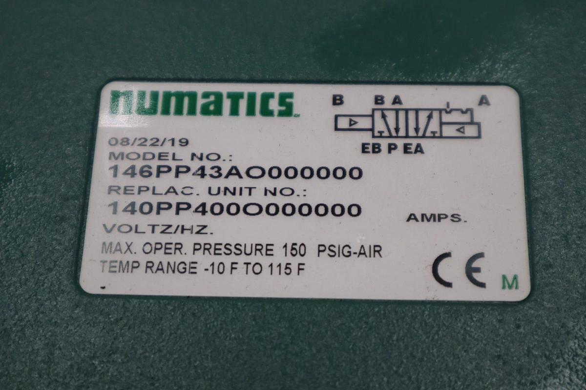 Used ASCO NUMATICS 146PP43AO000000 NEW UNIT STOCK 5612CC