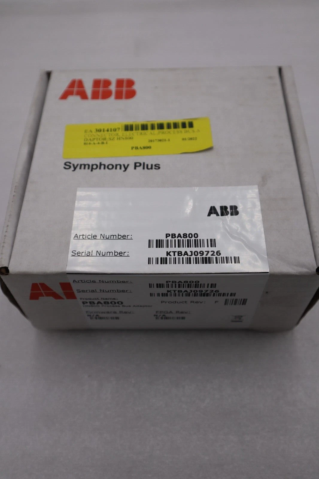 Used NEW SEALED ABB PBA800 Symphony Plus Process Bus Adapter Rev F STOCK K-2114