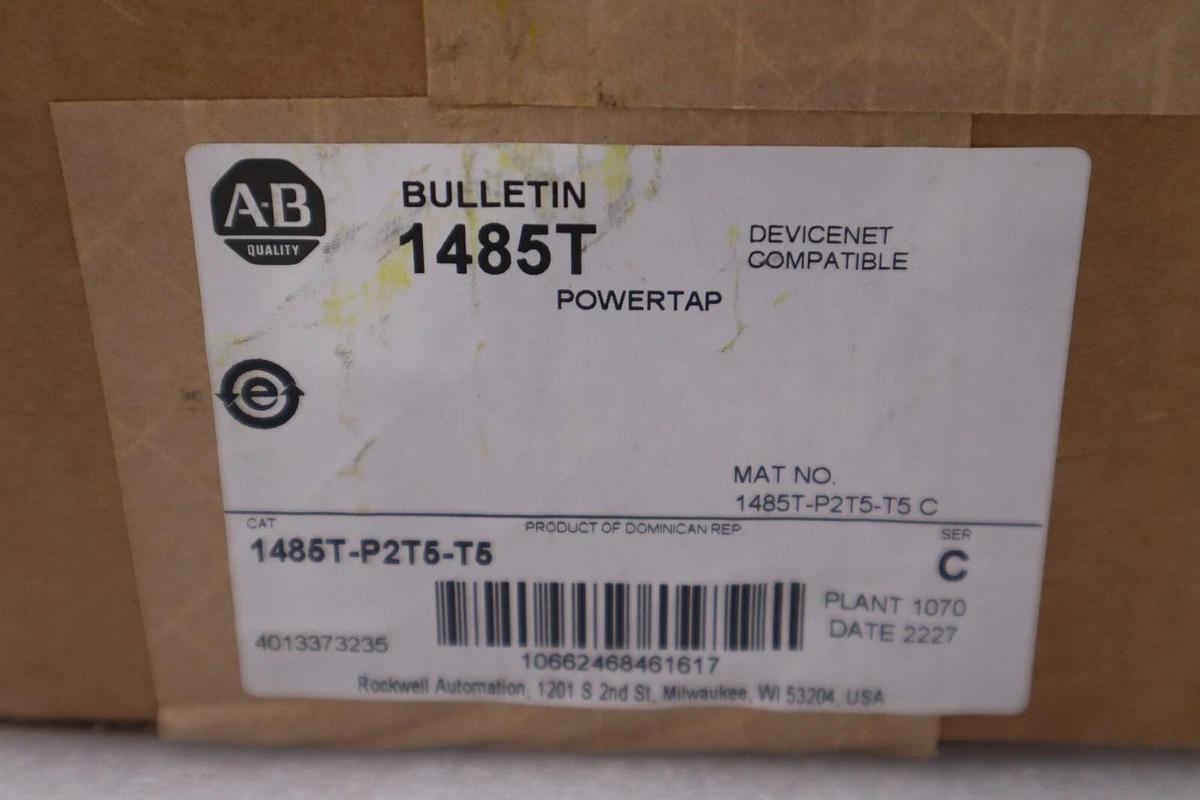Used NEW OPEN BOX AB Allen Bradley 1485T-P2T5-T5 Powertap PLC Module STOCK G330A