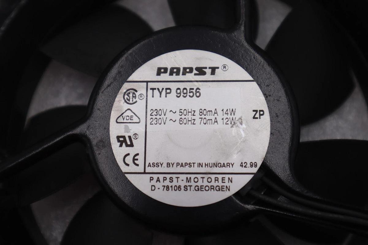Used PAPST TYP 9956 230V COOLING FAN STOCK #K-2388