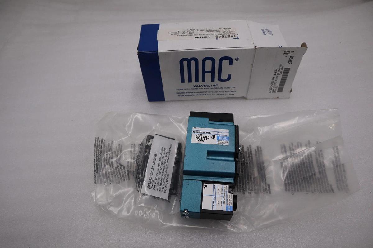 NEW MAC 6211C-000-PM-502DA W/ PME-502DABE SOLENOID VALVE 6200 SERIES #H728A