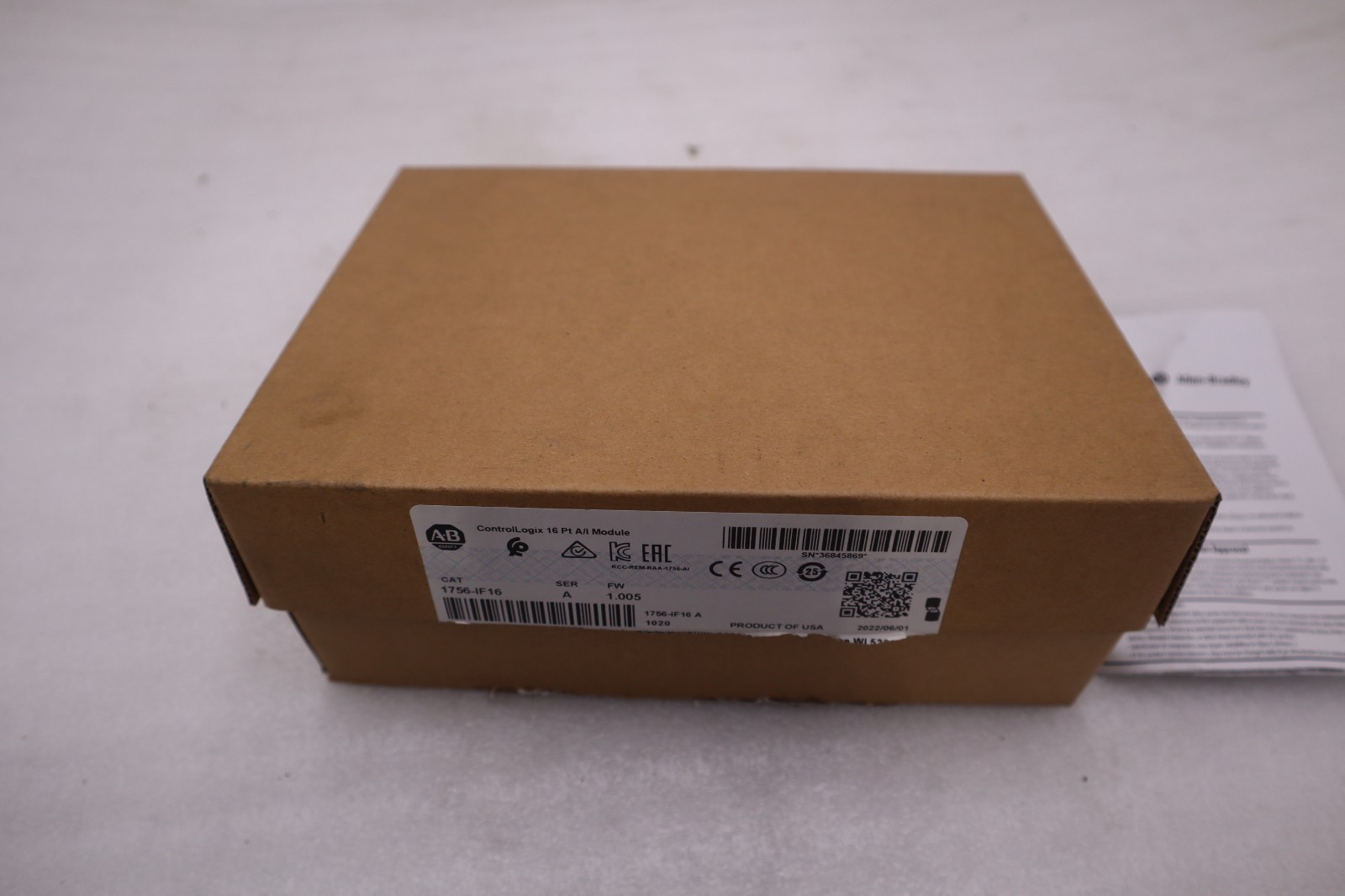 Used Allen-Bradley 1756-IF16 ControlLogix 16 Point Analog Input Module - STOCK GF75A