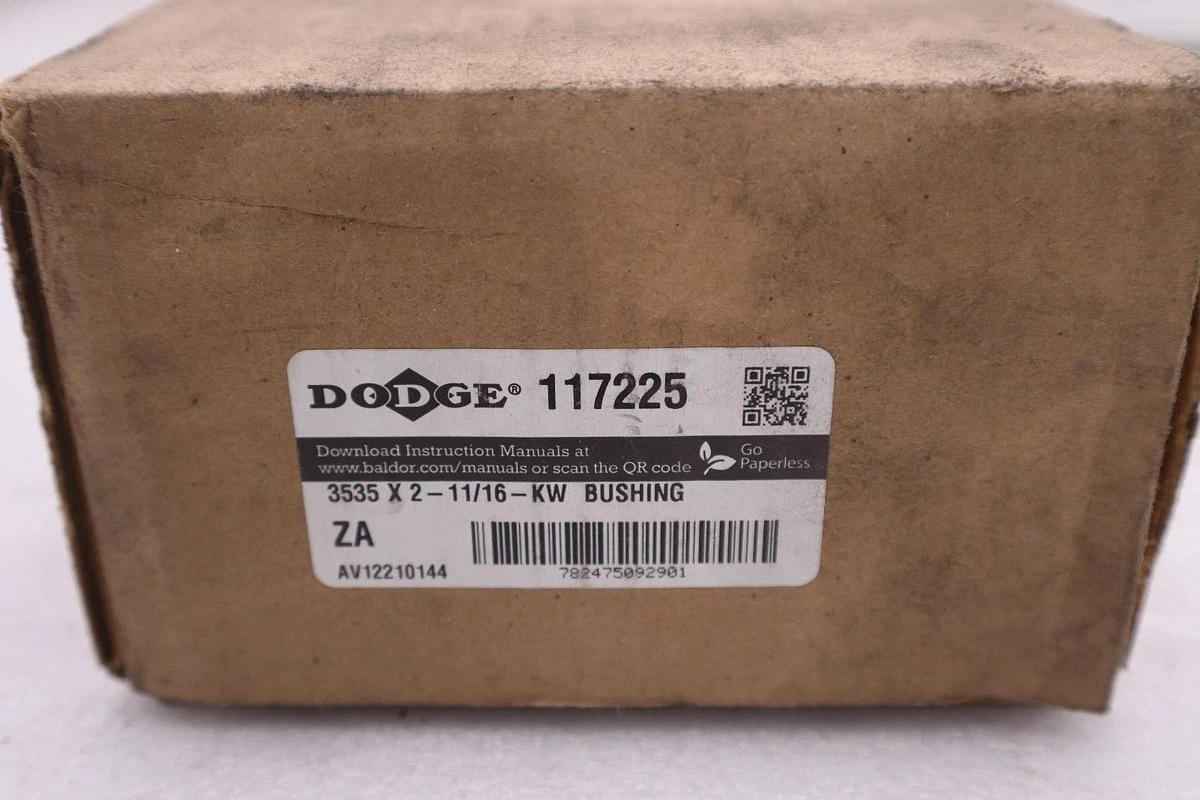 NEW DODGE 117225 TAPER LOCK BUSHING 3535 X 2-11/16-KW STOCK 5645CC