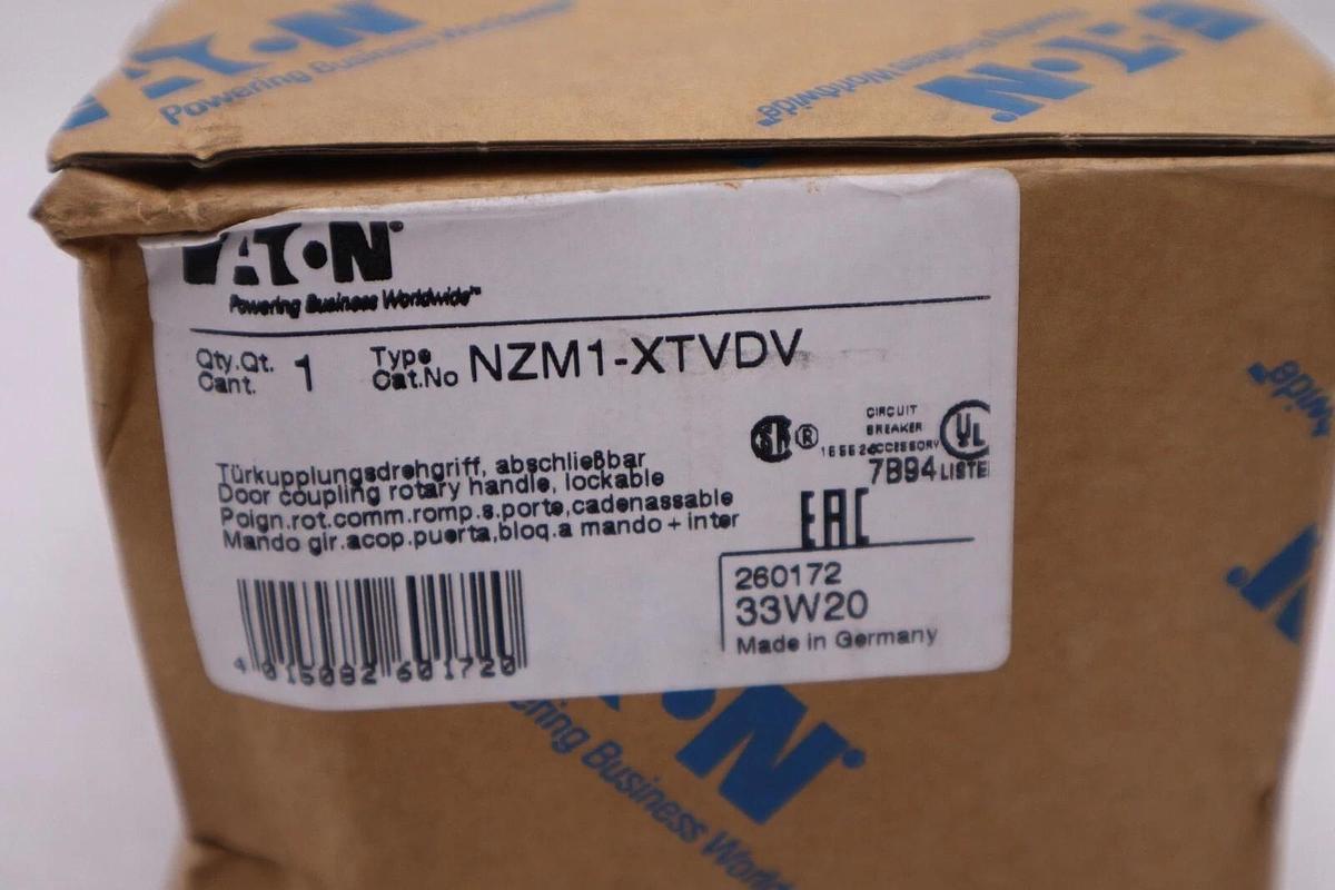 Used EATON NZM1-XTVDV HANDLE KIT SERIES NZM SIZE 1 DOOR COUPLING ROTARY HANDLE #H694A