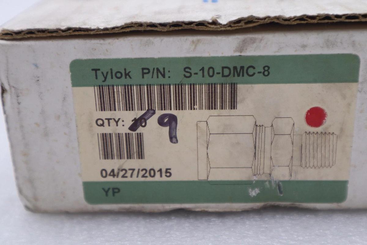 TYLOK S-10-DMC-8 FITTINGS & VALVES STOCK #3150