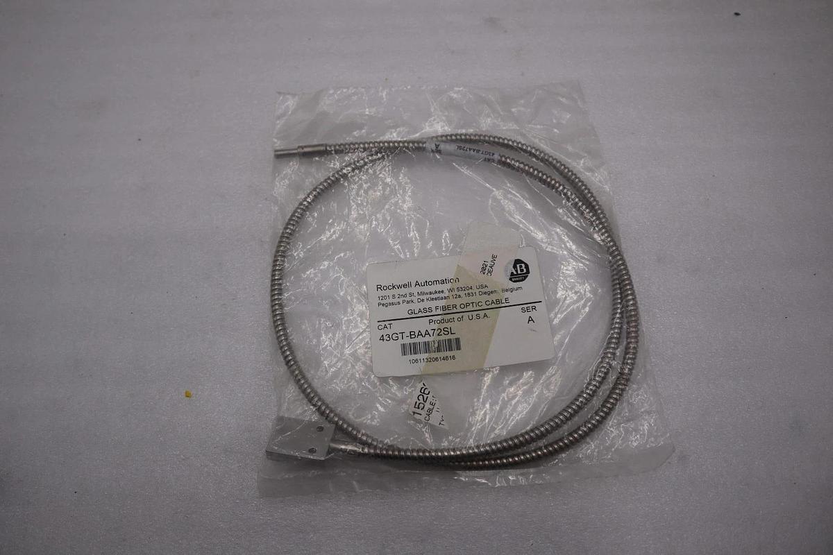 Used NEW Allen-Bradley 43GT-BAA72SL Fiber Optic Cable STOCK H1638A