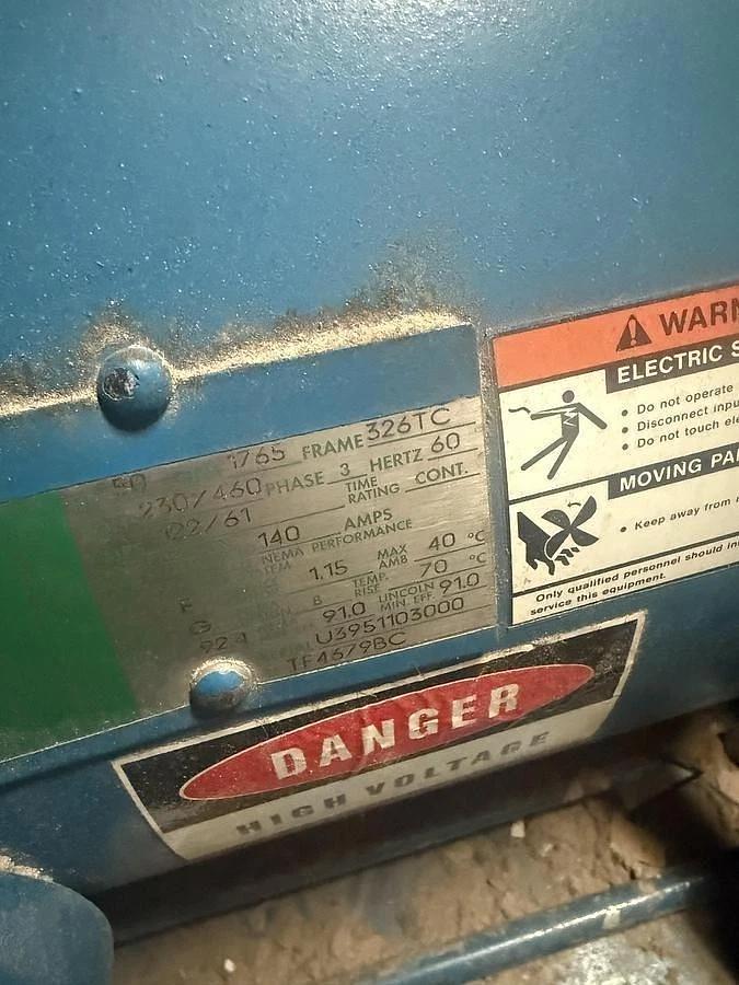 Used BALEMASTER HORITZONTAL AUTO TIE BALER 44100GL-10 TWIN 50 HP MOTORS 10" CYLINDER