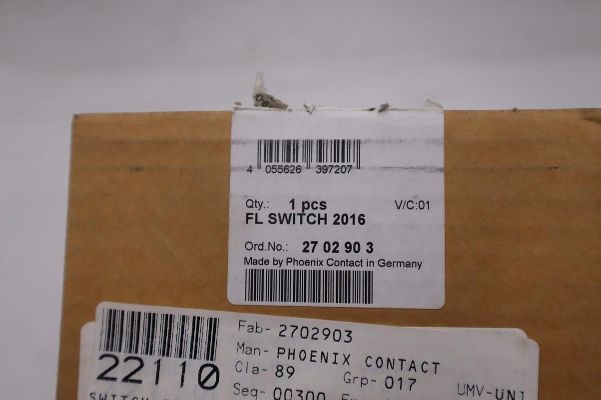 Used PHOENIX CONTACT FL SWITCH STOCK #2081B