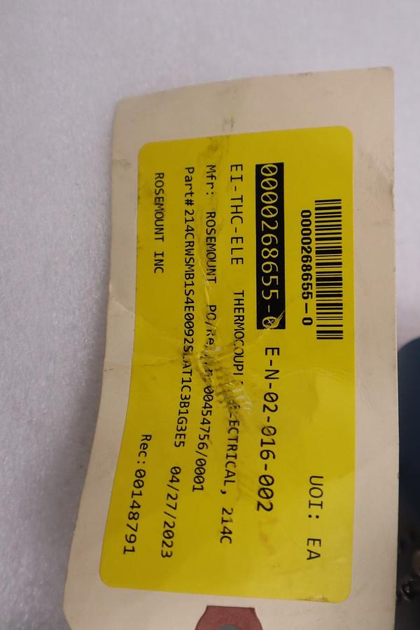 Used ROSEMOUNT 23SHTP0228632 STOCK #G-764