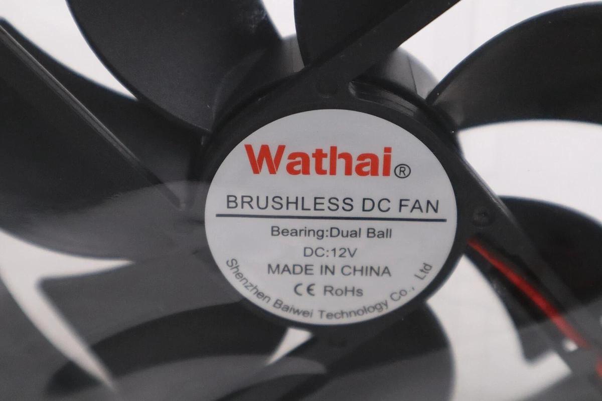 Used LOT OF 3 NEW OPEN BOX Wathai Brushless DC Fan Bearing Dual Ball DC 12V H447A