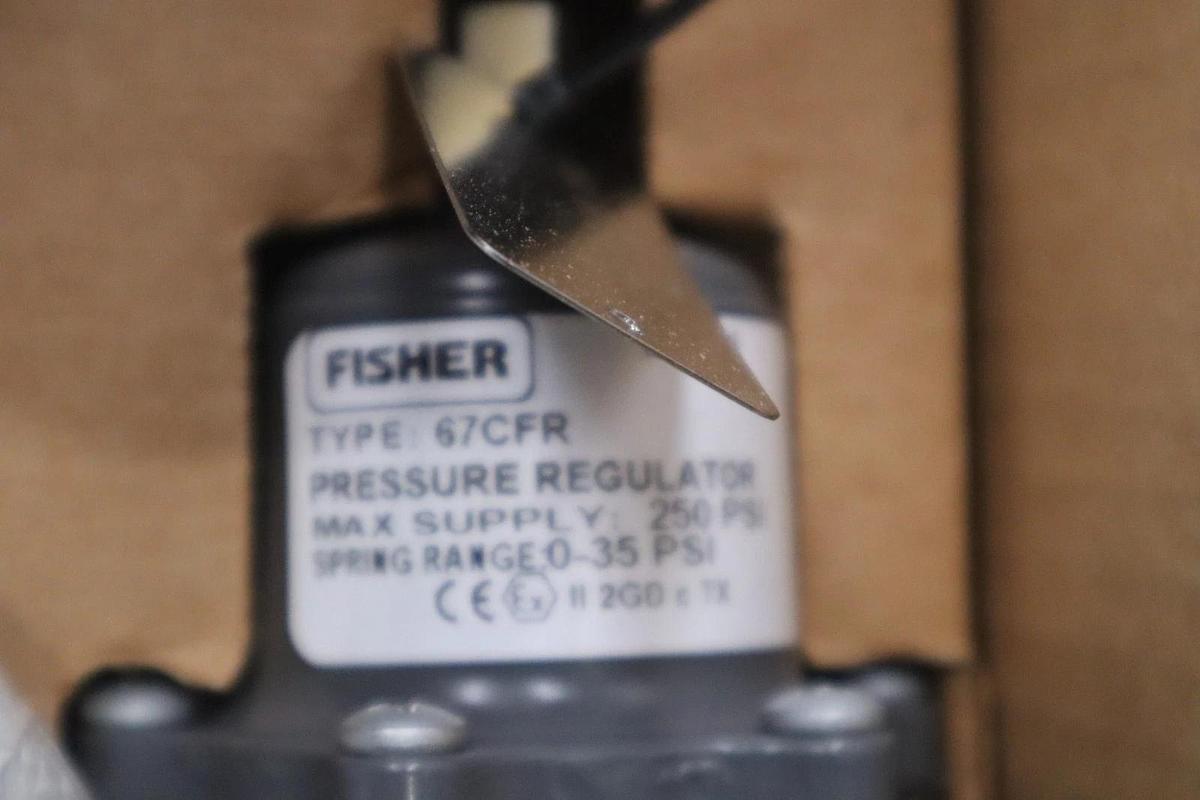 Used FISHER FS-67CFR-235 FILTER REGULATOR SPG RANGE 0-35PSI MAX 250PSI STOCK GF-754