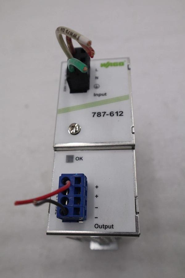 Used WAGO 787- 612 SWITCHED MODE POWER SUPPLY CLASSIC 1-PHASE STOCK L-165-A