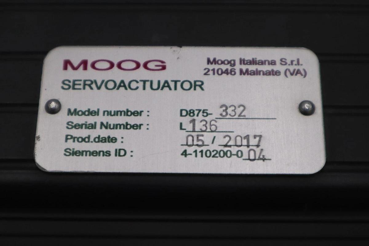 Used MOOG G403-2056A G400 SERIES W/ D875-332 BRUSHLESS SERVO MOTOR STOCK 2581-A