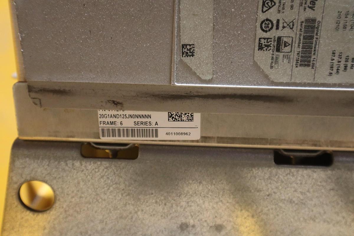 Used ALLEN BRADLEY Powerflex 755 20G1AND125JN0NNNNN 480V 100HP DRIVE VFD #CC103