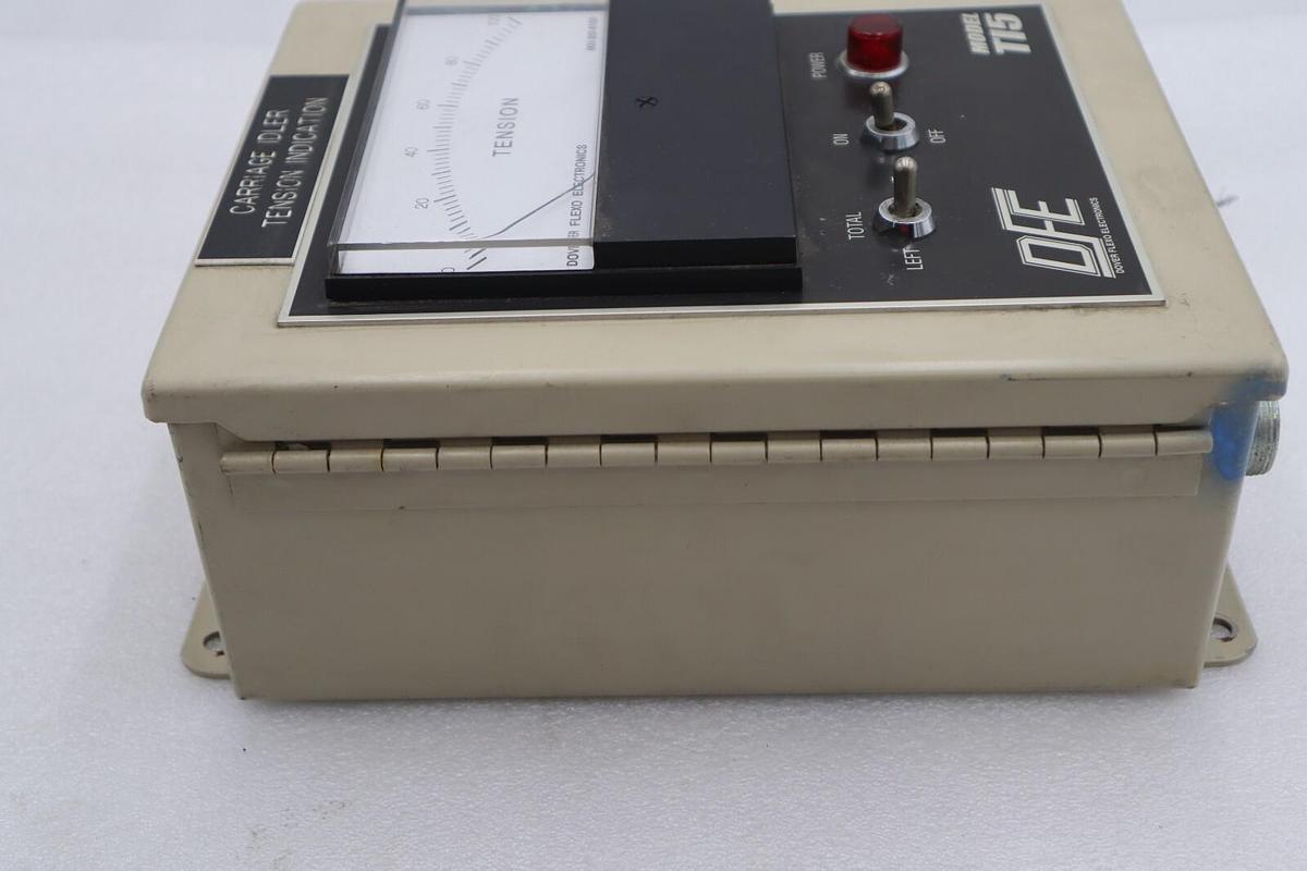 Used Dover Flexo Electronics Model T15 Carriage Idler Tension Indicator #4116