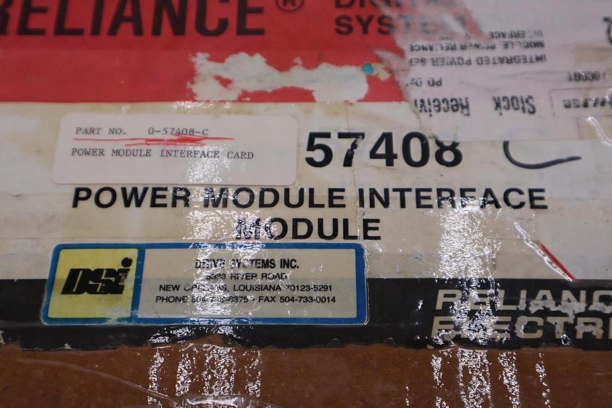 Used NEW Reliance 57408-C/ 0-57408-C Power Interface Module STOCK G270