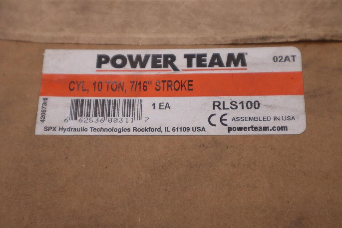 SPX Power Team RLS100 10 Ton 7/16"" Stoke Cylinder STK GF311A