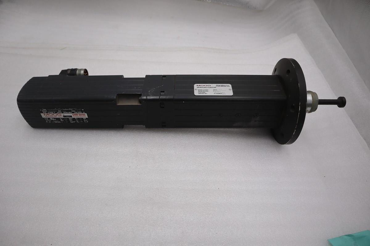 Used MOOG G403-2056A G400 SERIES W/ D875-332 BRUSHLESS SERVO MOTOR STOCK 2581-A